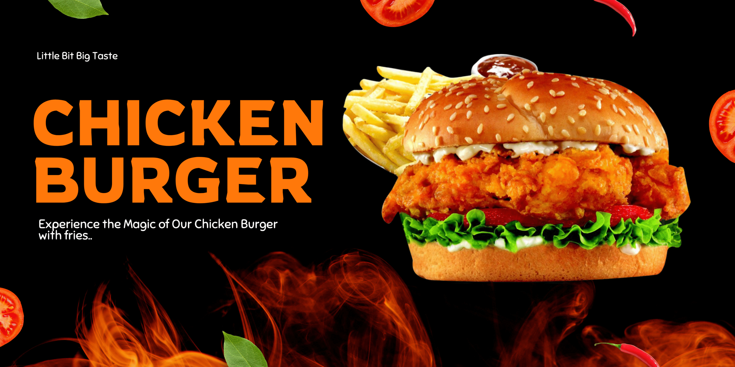 Orange Gradient Modern Food Banner (1)