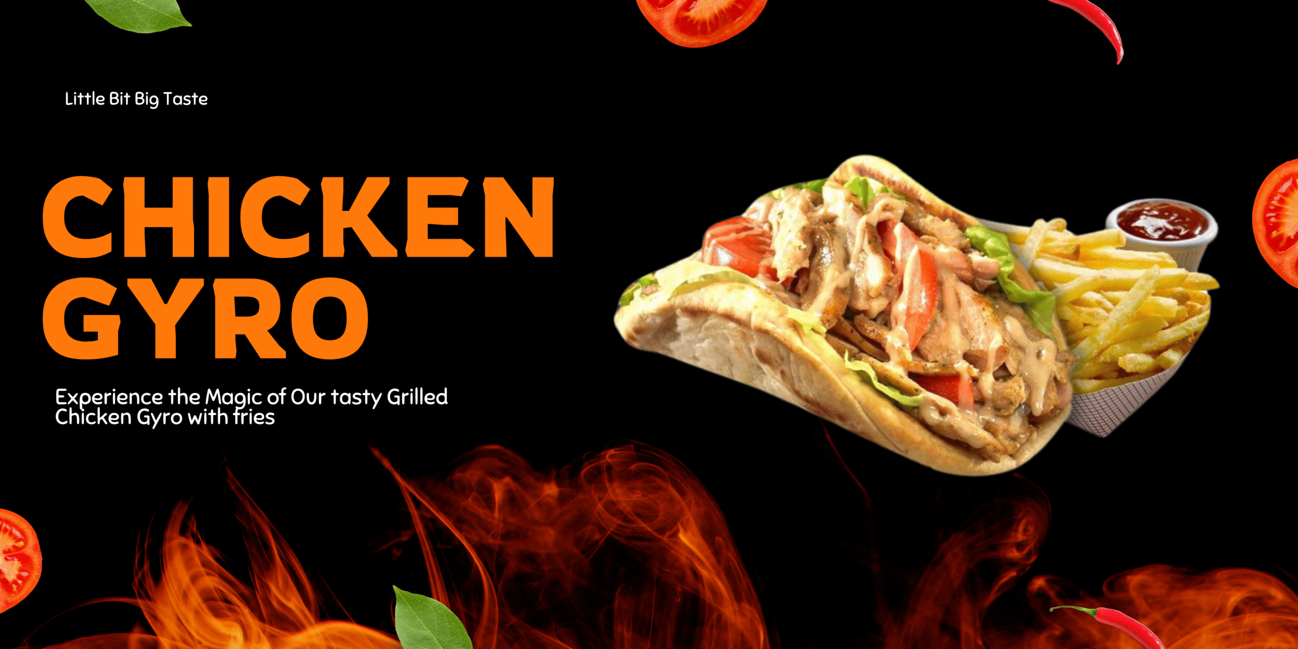 Orange Gradient Modern Food Banner (9)