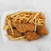 Chicken tender with fries